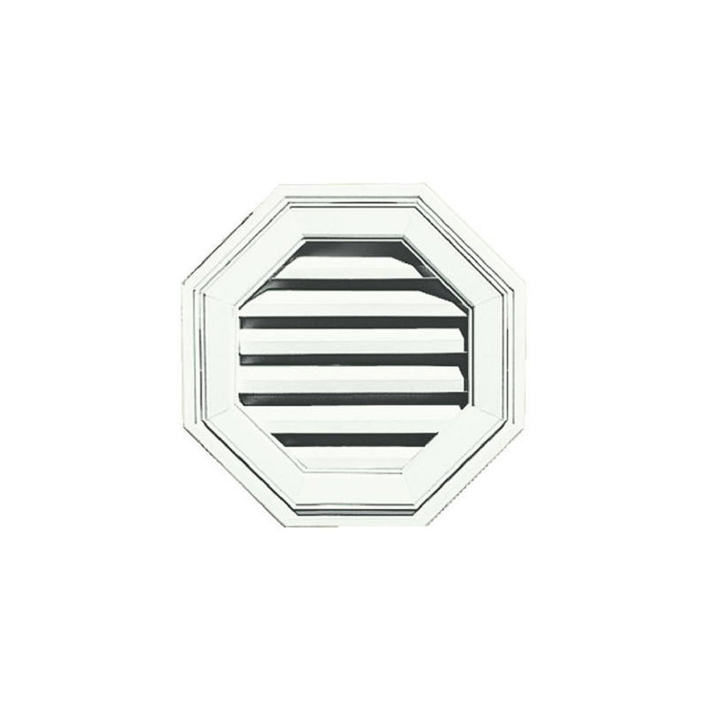 Builders Edge 120011818001 18" Octagon Vent 001, White