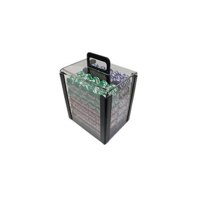 Trademark 1000 Chip Capacity Clear Carrier Chip (Clear)