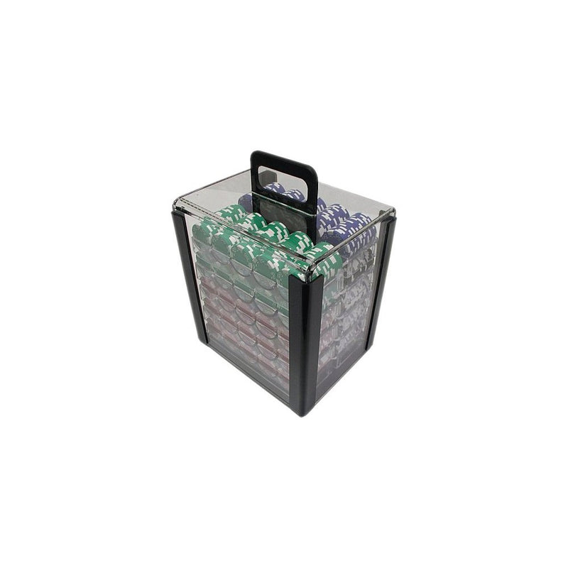Trademark 1000 Chip Capacity Clear Carrier Chip (Clear)