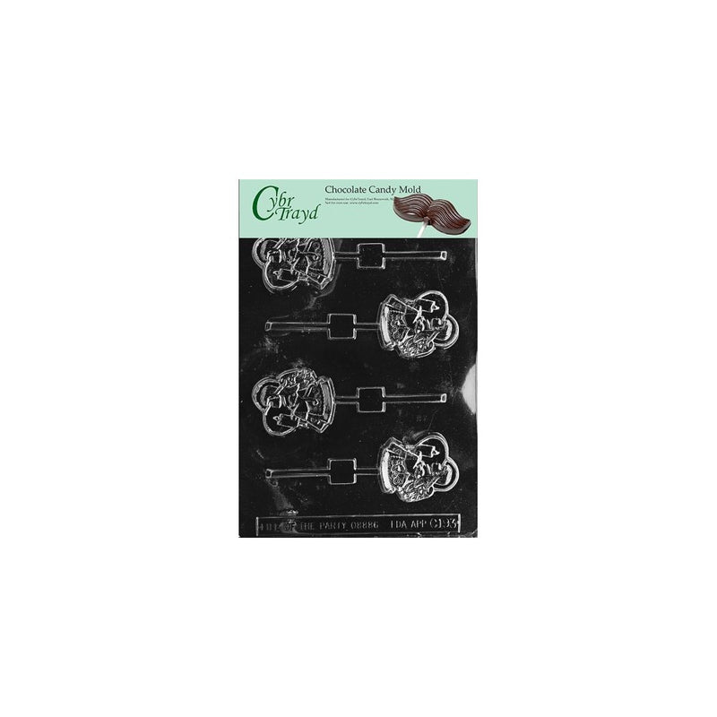 Cybrtrayd Life of the Party C193 Angel with Candle PopChocolate Candy Mold in Sealed Protective Poly Bag Imprinted with Copyrighted Cybrtrayd Molding Instructions