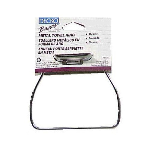 Decko Bath 38100 Metal Towel Ring, Chrome
