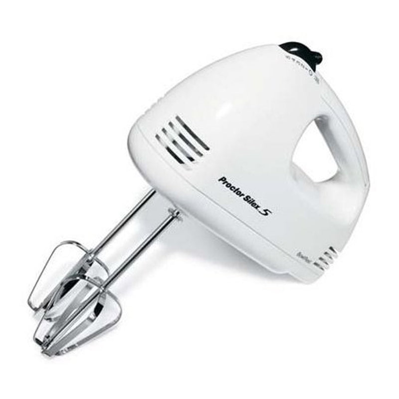 Proctor Silex 62509RY 5-Speed Hand Mixer, White