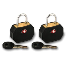 Lewis N. Clark TSA Mini Padlock 2 Pack, Black