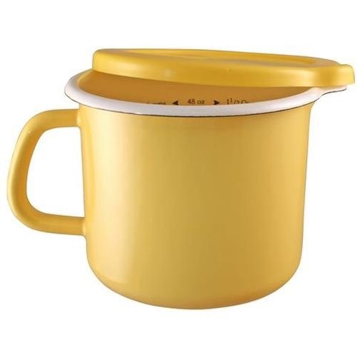 Calypso Basics by Reston Lloyd Enamel on Steel 4-in-One Stockpot, 1.5-Quart, Lemon