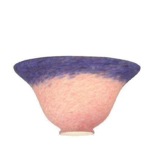 Meyda Pate De Verre Bell Shade in Pink and blue Finsh