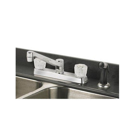 Home Plus Non-Metallic Kitchen Faucet Two Handle Chrome Finish
