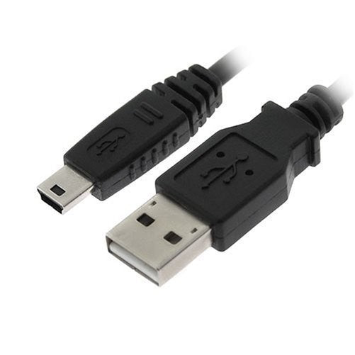 USB 2.0 A to 5-Pin Mini B Cable - 10 Feet / 3M For Digital Camera Canon PowerShot A570 IS, SD1000, SX100 IS, SD950 IS, SD900, SD870 IS, SD850 IS, SD800 IS, SD750, SD700 IS, SD630, SD600, SD550, SD500, SD450, SD430, SD400, SD330, SD300, SD200, SD110, SD100