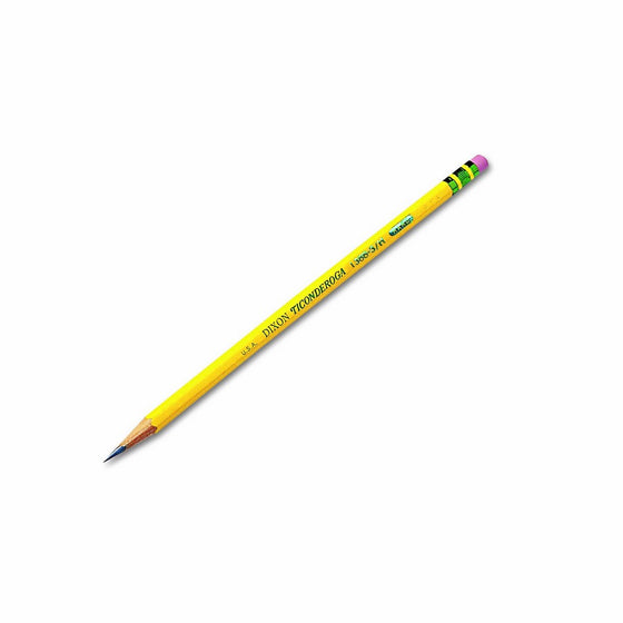 Ticonderoga 13883 Woodcase Pencil, HB #3, Yellow (Pack of 12)