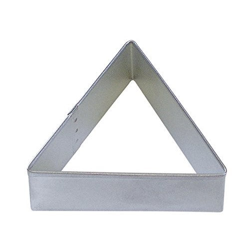 R&M Triangle 3" Cookie Cutter in Durable, Economical, Tinplated Steel
