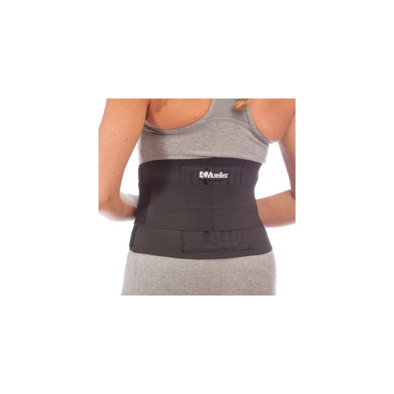 Mueller Adjustable Back Brace, Black, One Size