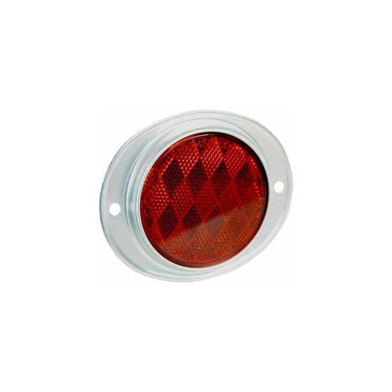 Blazer B888R Oval Aluminum Reflector - Red