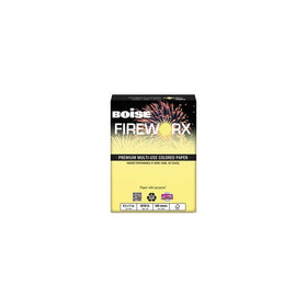 Boiseamp;reg; Fireworx Multipurpose Color Paper, 20lb, 8-1/2 x 11, Crackling Canary, Ream