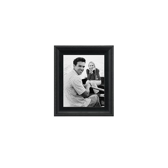 Malden International Designs Classic Mouldings Black Bead Fashion Picture Frame, 8x10, Black