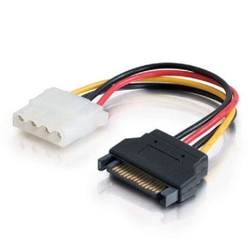 C2G/Cables to Go 10149 15-Pin Serial ATA Male to LP4 Female Power Cable (6 Inch)