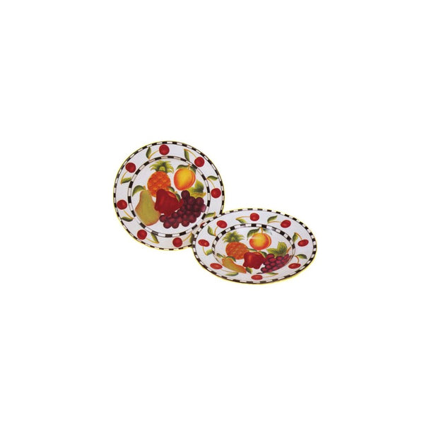 Fruit Delight Collection Deluxe 2 Piece Serving Plate Set