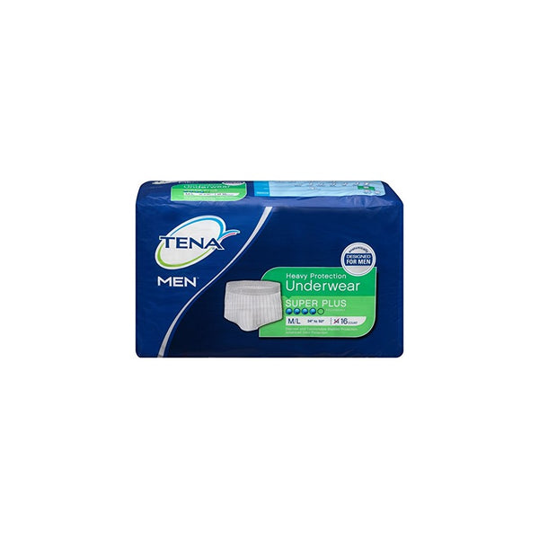 TENA Men SPR PROT UNDRWR MD/LG 16CT