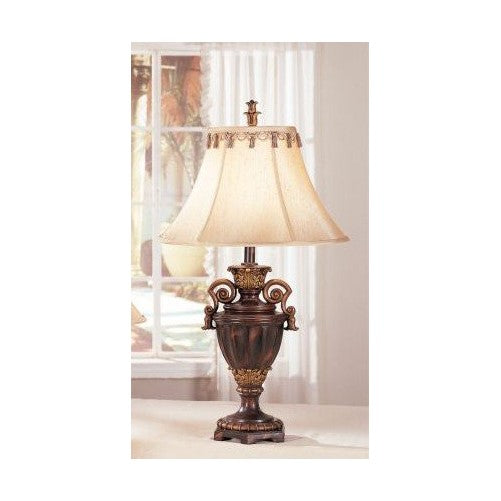 Poundex PDEX-F5204 Bobkona Collections Resin Table Lamp, Set of 2, 27" x 32" x 25"