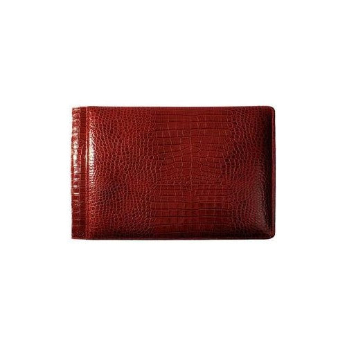 NILE RED #136 crocodile print leather 1-up 6x4 album by Raika - 4x6
