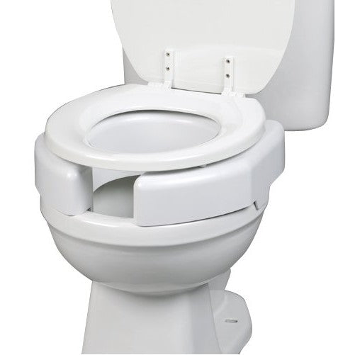 SP Ableware Secure Bolt Bathroom Elevated Toilet Seat, White (725790002)