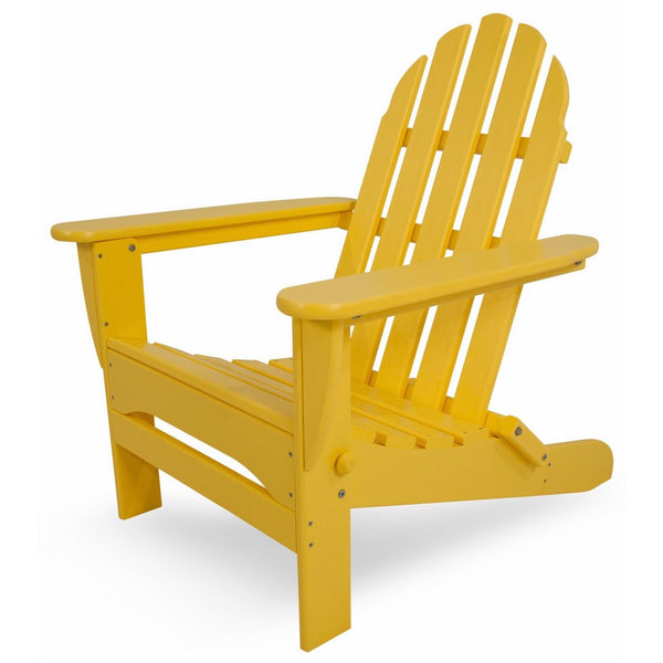 POLYWOOD AD5030LE Classic Folding Adirondack, Lemon