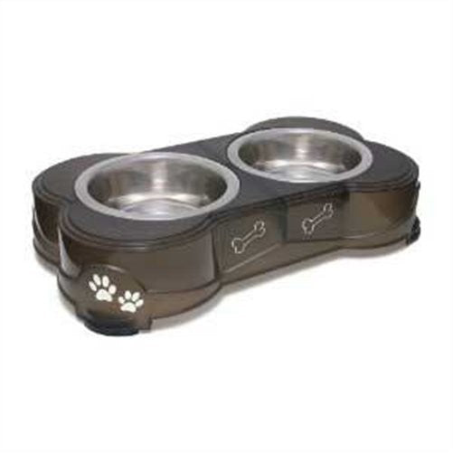 Loving Pets Dolce Diner Dog Bowl, Small, 1 Pint, Espresso