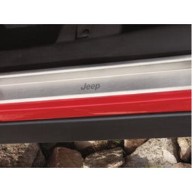 2007-2013 Jeep Wrangler 4Door Brushed Stainless Steel Door Sill Guards