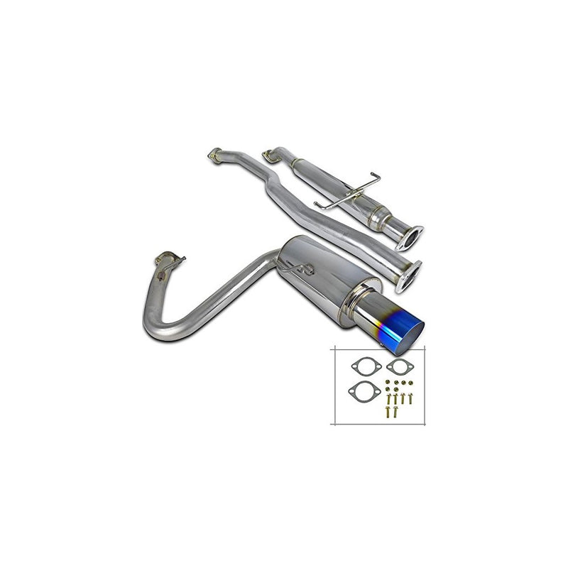 Spec-D Tuning MFCAT2-TC05T-SD Scion Tc 2.5" Inlet SS Titanium Burnt Tip Catback Exhaust System