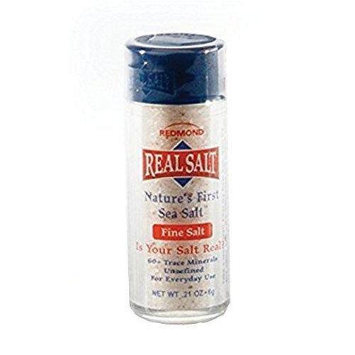 Redmond Real Salt, Nature's First Sea Salt, Fine Salt, 0.21 Ounce Pocket Shaker (1 Pack)