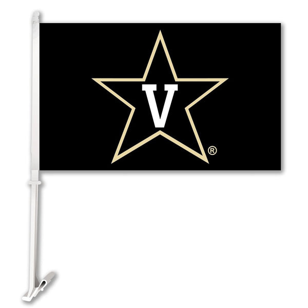 NCAA Vanderbilt Commodores Car Flag with Wall Brackett