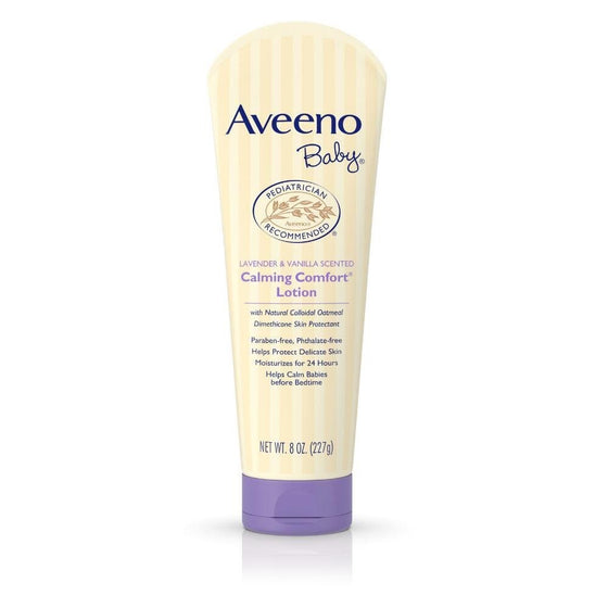 Aveeno Baby Lavender & Vanilla Calming Comfort Lotion, 8 oz (Pack of 2)