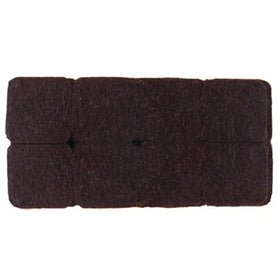 Shepherd Hardware 9864 1-Inch Heavy Duty Self-Adhesive Square Felt Furniture Pads, 16-Pack, Brown