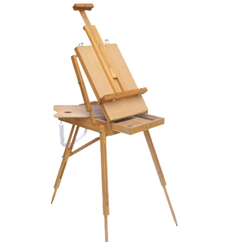 4Less French Easel Wooden Sketch Box Portable Folding Art Artist Painters Tripod