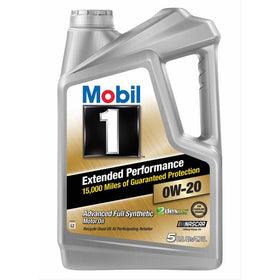 Mobil 1 120903 Extended Performance 0W-20 Motor Oil - 5 Quart