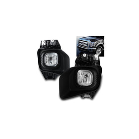 ZMAUTOPARTS 15 Ford Super Duty F250 F350 F450 F550 Bumper Fog Light Chrome W/CoverSwitch