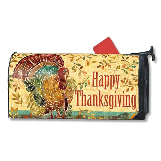 Magnetic Mailwrap Thanksgiving Turkey Large Mailbox Cover