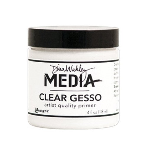 Ranger MDM46424 Dina Wakley Media Gesso 4oz Jar, Clear