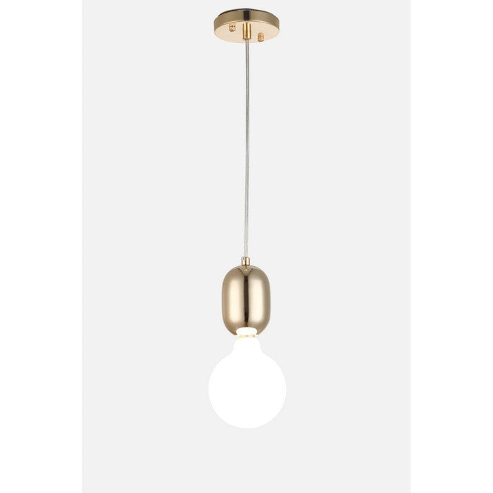 Stylish Hanging Pendant Lamp with Adjustable Wire, Gold