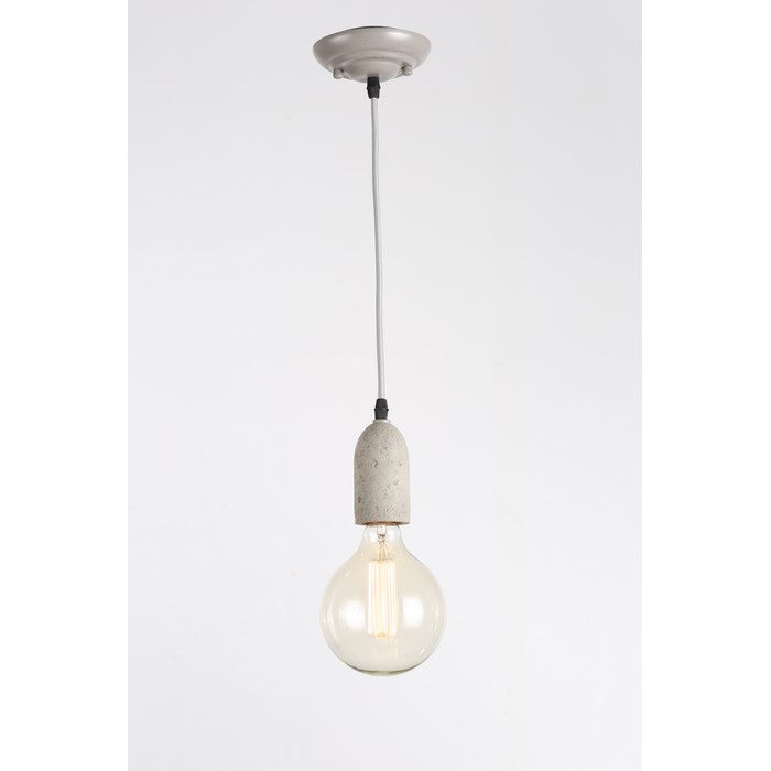 Stylish Hanging Pendant Lamp with Adjustable Wire, Gray and Silver