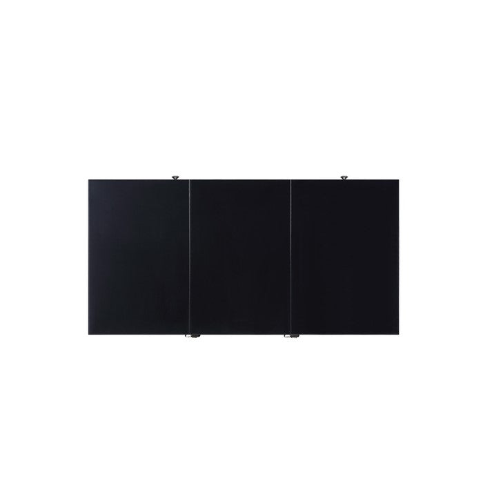 Rectangular Convertible Coffee Table with Spacious Storage and Castors, Black