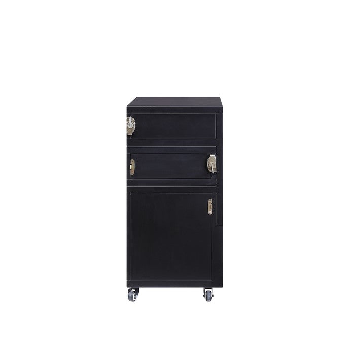 Rectangular Convertible Coffee Table with Spacious Storage and Castors, Black