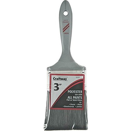 Linzer Products 1117-3 3" Polyester Varnish and Wall Brush