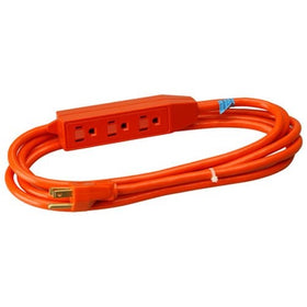 Master Electrician 04006ME 9-Feet 3 Outlet Appliance Cord, Power Center, Orange