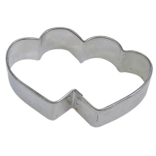 R&M Heart Double 3.5" Cookie Cutter in Durable, Economical, Tinplated Steel