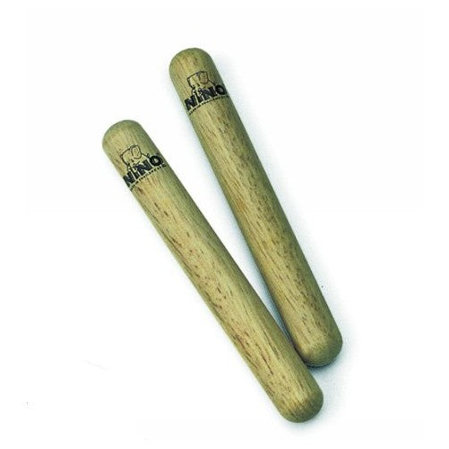 Nino Percussion NINO502 5" Kids Small Natural Wood Claves, Pair (VIDEO)