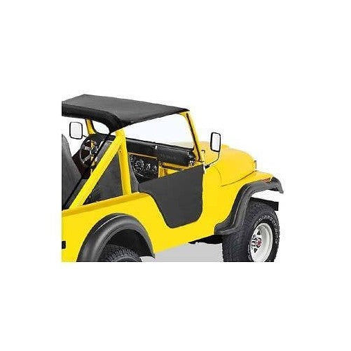 Bestop 53027-01 Black Fabric Lower Half Door Set for 1976-1983 CJ5