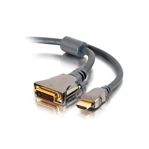 C2G 40289 SonicWave HDMI to DVI-D Digital Video Cable M/M, In-Wall CL2-Rated (9.8 Feet, 3 Meters)