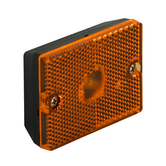 Blazer B423A Amber Rectangular Clearance/Side Marker with Reflex - Pack of 1