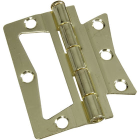 National Hardware N244-806 V535 Surface-Mounted Hinges in Brass, 2 pack