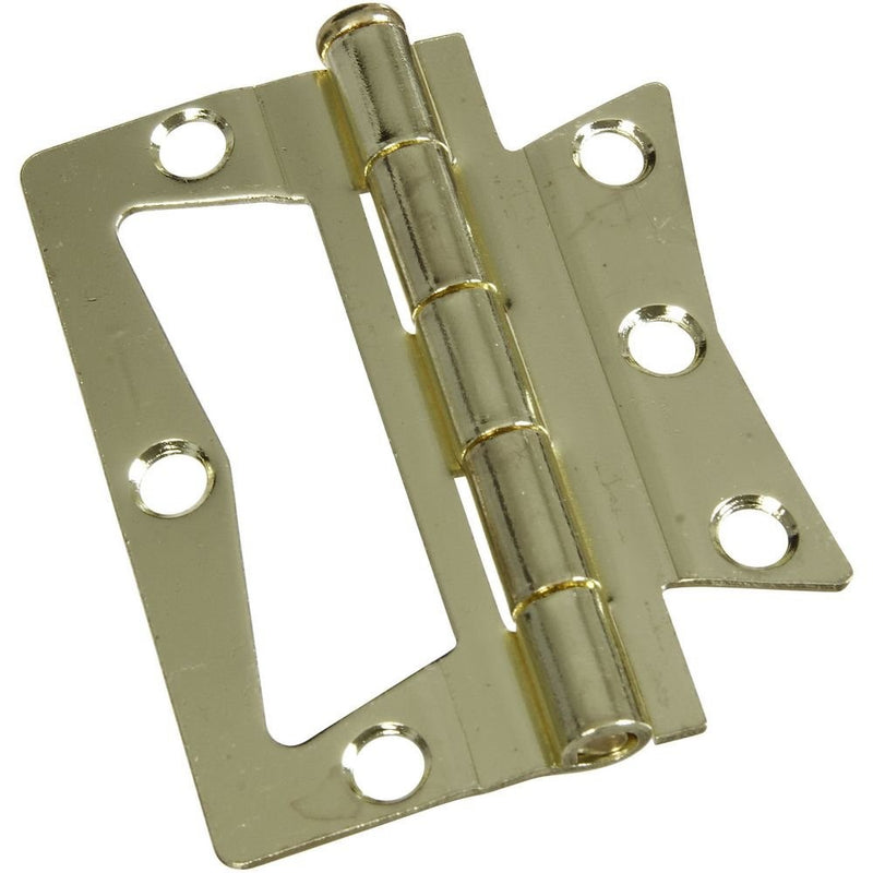 National Hardware N244-806 V535 Surface-Mounted Hinges in Brass, 2 pack