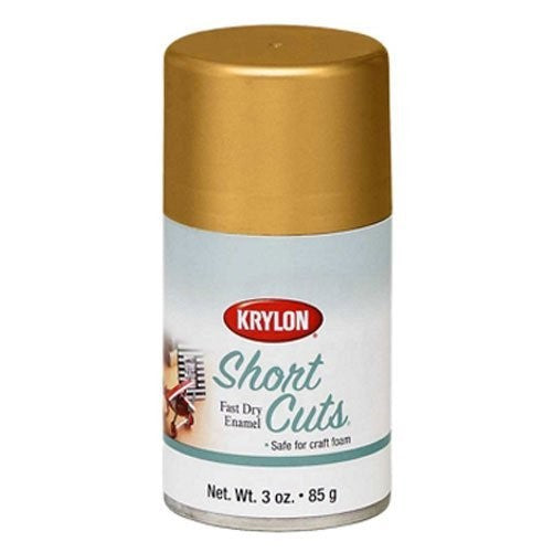 Krylon KSCS029 Short Cuts Aerosol Spray Paint, Gold Leaf, 3 Ounce
